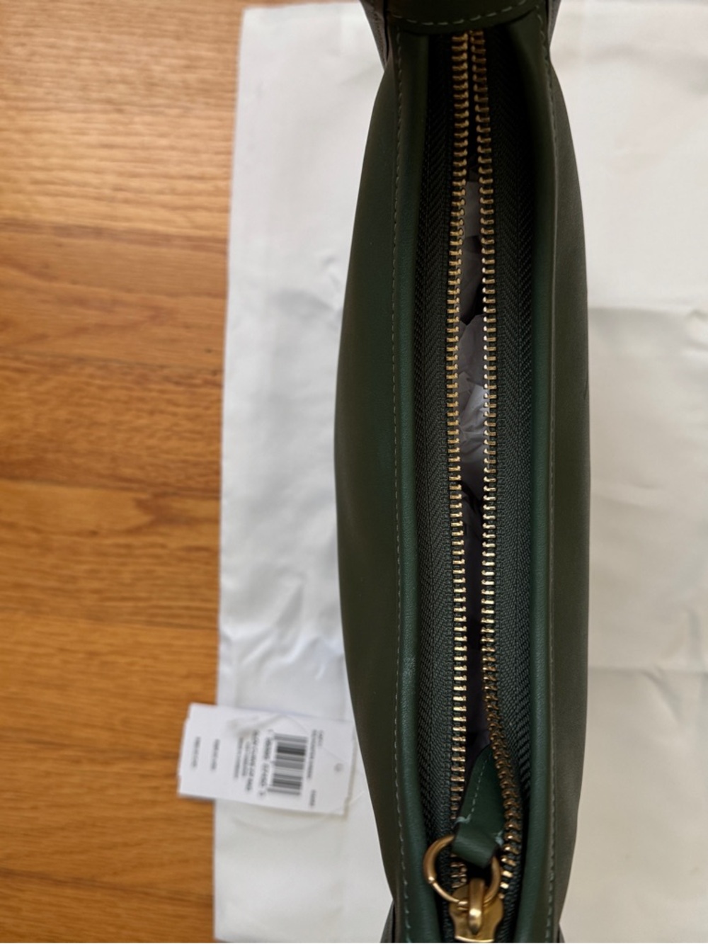 Coach green The Curve shoulder bag EUC with dust bag - Picture 5 of 8